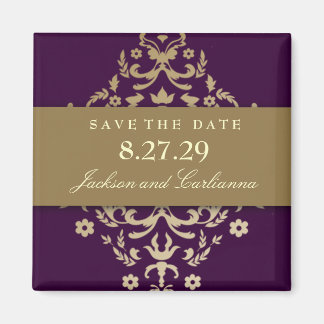 Íman 311-Dazzling Damask Dourado Ivory EggPlant