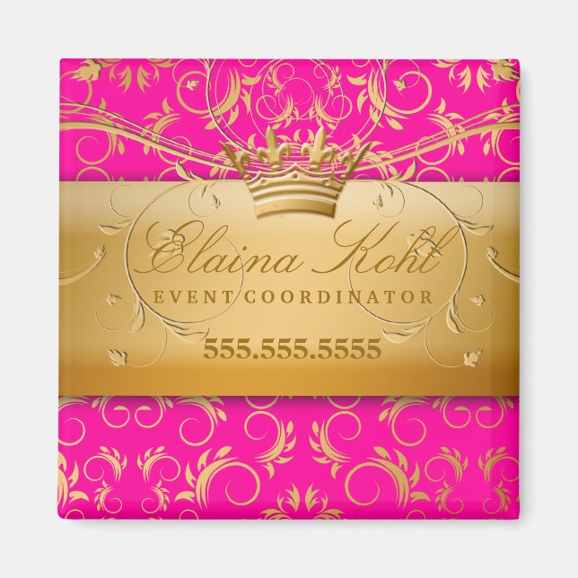 Íman 311-Ouro diVine Business Magnet Pink (Frente)