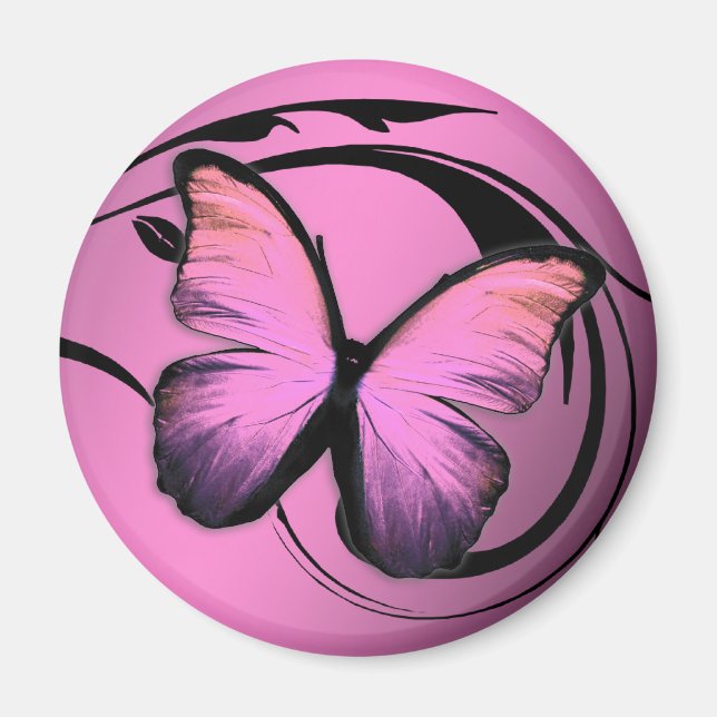 Íman 311 Pó rosa da borboleta Lustrous (Frente)