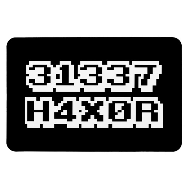 ÍMAN  31337 H4X0R (Horizontal)