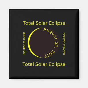 Íman #34;eclipse Chaser#34; Total do Eclipse Solar Ago