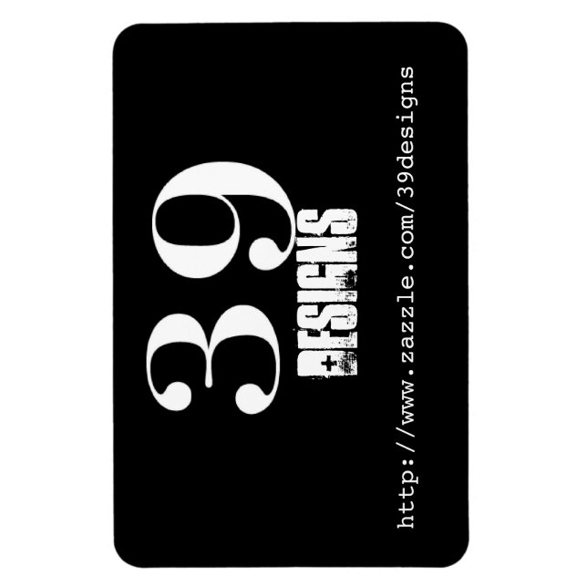 Íman 39 adesivo para-choques do ímã (Vertical)