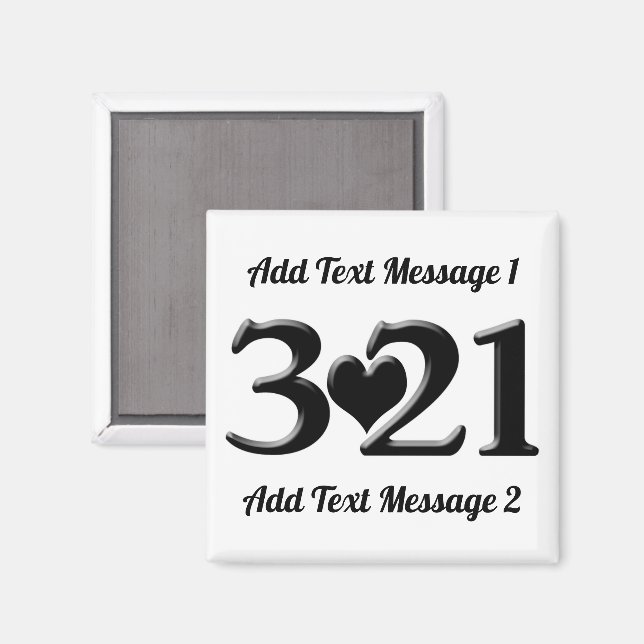Íman 3-21 Dia Mundial da Síndrome de Down (Front/Back)