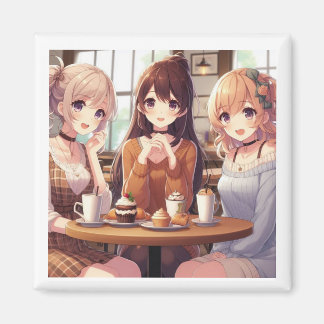 Íman 3 Anime Girls Cafding