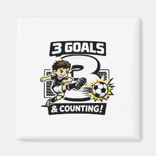 Íman 3 Gols e Contando Aniversário de Futebol para Meni
