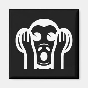 Íman 3 Macacos Sábios Kikazaru 聞 か ざ る Ouvem N