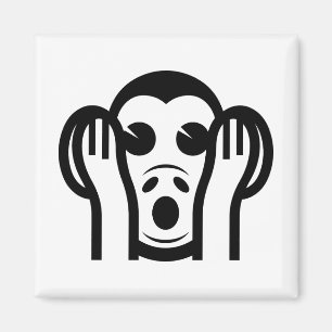 Íman 3 Macacos Sábios Kikazaru 聞 か ざ る Ouvem N