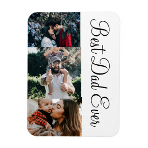 Íman 3 melhor Pai de colagem de fotos