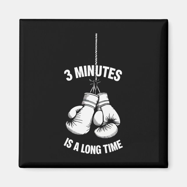 Íman 3 Minutos É Um Longo Tempo Boxe Kickboxing Boxeado (Frente)