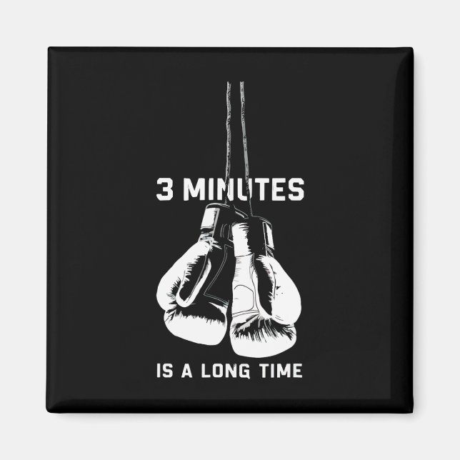 Íman 3 Minutos É Um Longo Tempo Boxe Kickboxing Engraça (Frente)