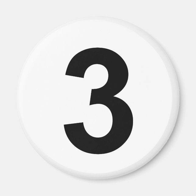 Íman 3 - número três (Frente)