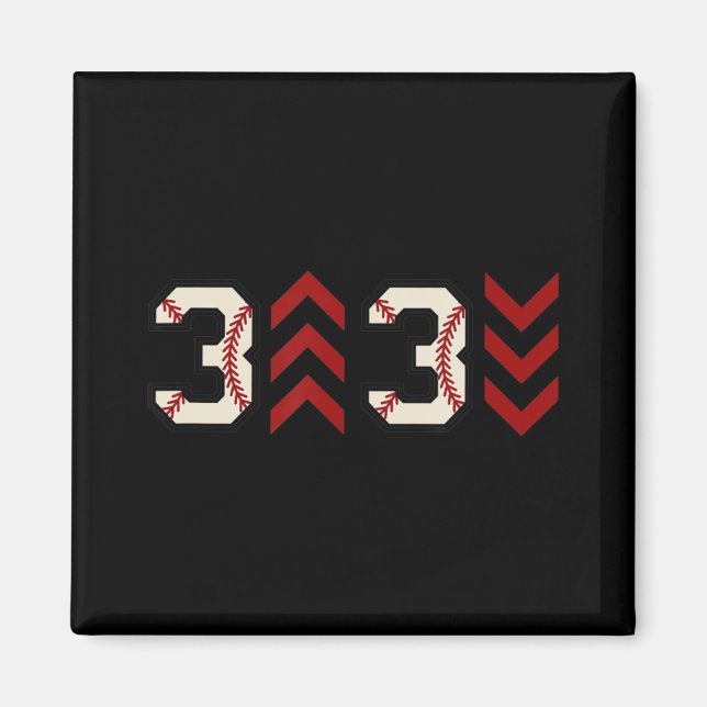 Íman 3 para 3 para 3 para cima Três para baixo Sofball  (Frente)