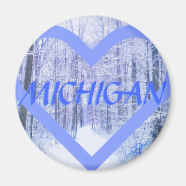 ÍMAN 3MICHIGAN WINTER PERIHEART MAGNET