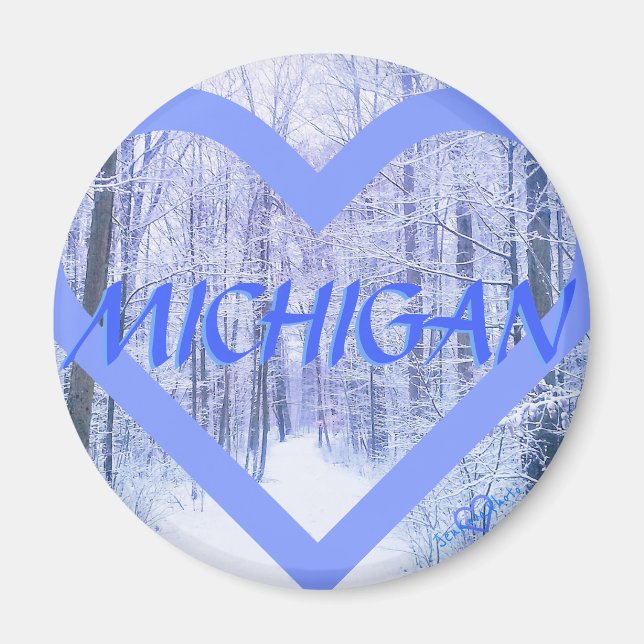 ÍMAN 3MICHIGAN WINTER PERIHEART MAGNET (Frente)