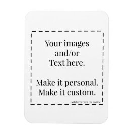 Íman 3x4" Pronto para personalizar o ímã