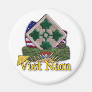 Íman 4ª divisão de infantaria vietnam war vets Magnet