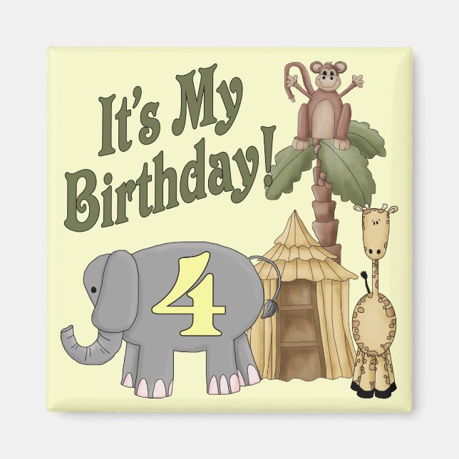 Íman 4º aniversário Safari (Frente)