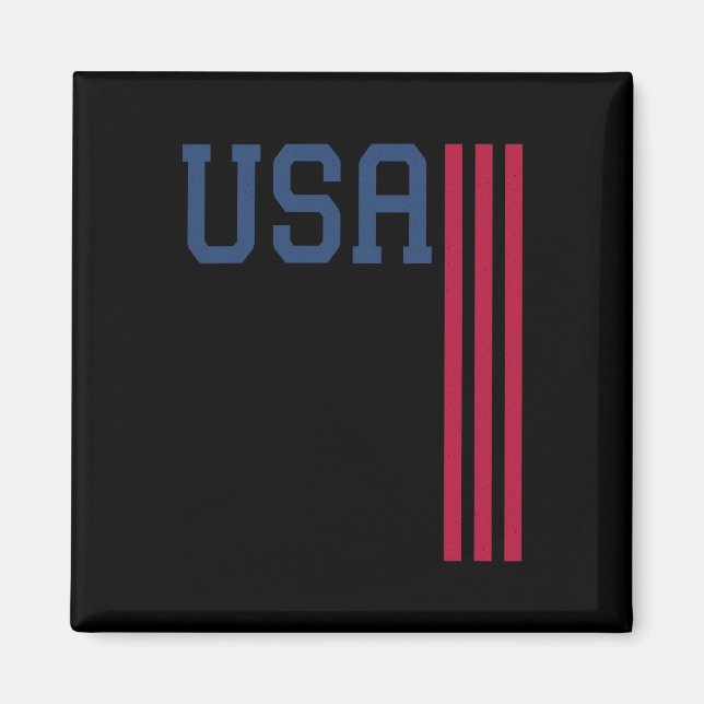 Íman 4º De Julho De Bandeira Americana (Frente)
