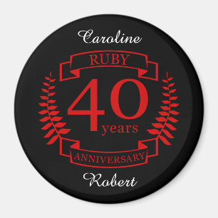 Íman 40. ª Nalização ANNIVERSARY RUBY