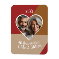 40 aniversario boda de ruí foto en corazón