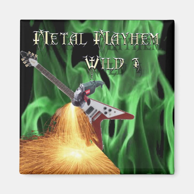 Íman 40 Rock Metal Mayhem Mostra Magnet (Frente)