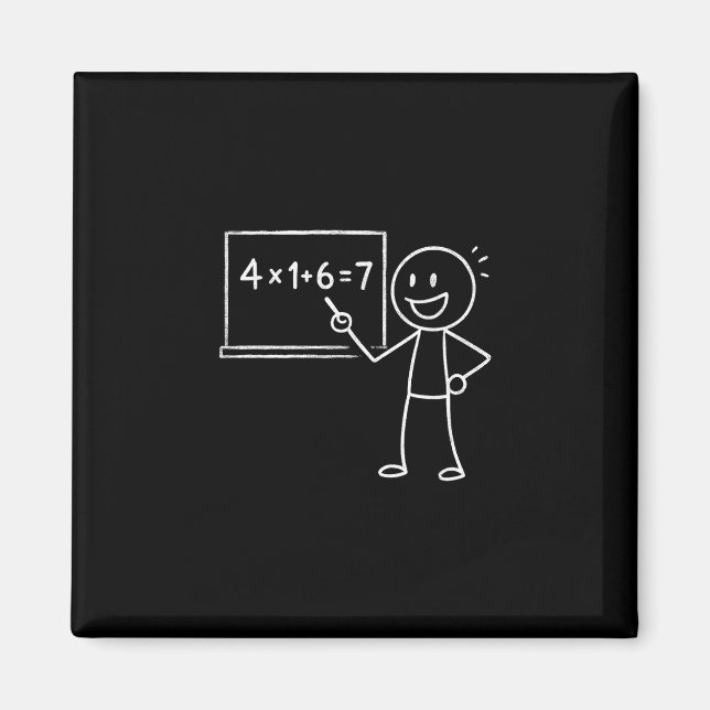Íman 41 67 Meme 41 67 Engraçado Professor de Matemática (Frente)