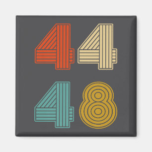 Íman 44 48 Obama 2028 Presidente Retro Vintage Premium