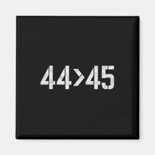 Íman 44 é Maior que 45 Anti-trump Vintage Math Tee 