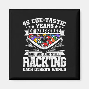 Íman 45. ª Piscina do Aniversário do Casamento Bilhar d