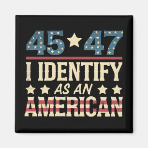 Íman 45 47 Eu Me Identifico Como Uma Bandeira Americana