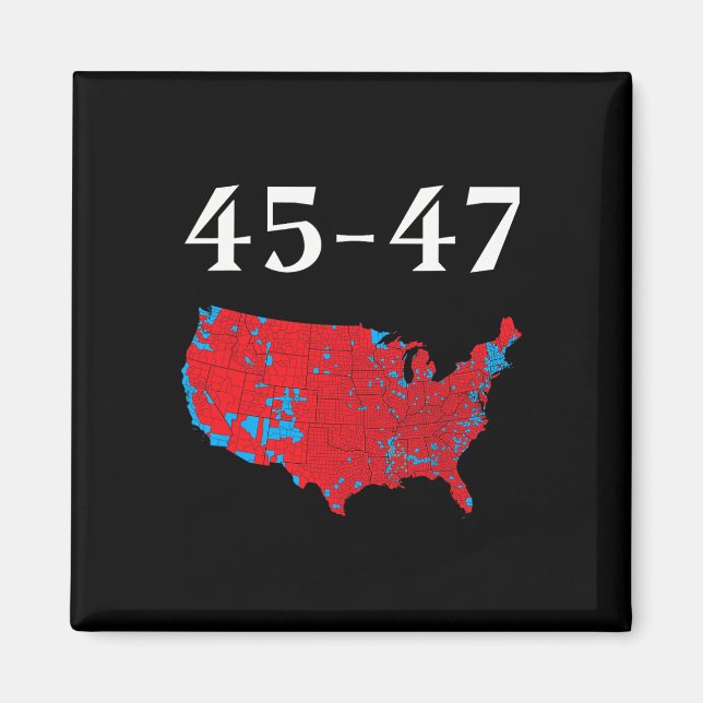 Íman 45 47 Mapa Eleitoral de Trump 2024 (Frente)