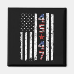 Íman 45 47 Presidente Trump Inauguração Dos Eua Retro T