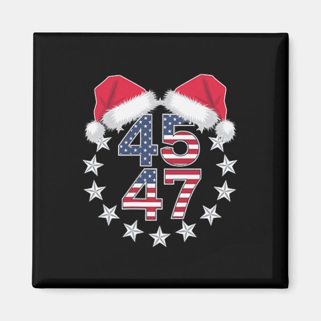 Íman 45 47 Presidente Usa Santa Hat Cristo (Frente)