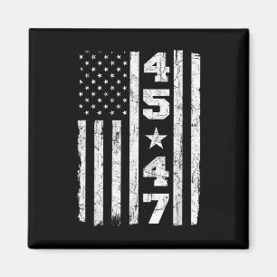 Íman 45 47 Trump Vintage Estados Unidos Flag 2025 Presi