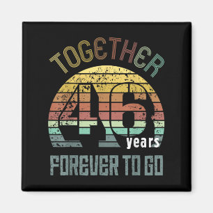 Íman 46 Anos de Aniversário de Casamento para Casais Co