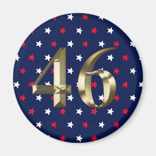 Íman "46" Biden Presidente, Biden Harris 2020 Dourado B