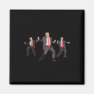 Íman 47º Presidente Donald Trump Dança Venceu Se Acostu