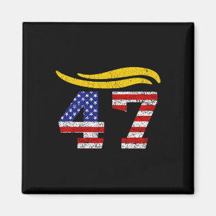 Íman 47 Cabelo Vintage Trump 