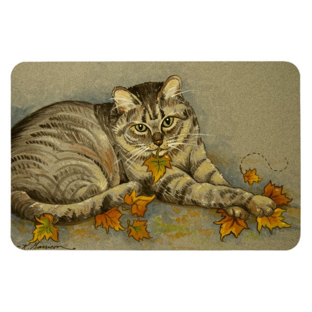 Íman 4872 Autumn Cat Magnet (Horizontal)