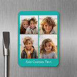 Íman 4 Colagem de fotos - você pode mudar a cor de fund<br><div class="desc">Use suas fotos do Instagram quadradas para obter os melhores resultados! PARA ALTERAR O PLANO DE FUNDO - clique na área de personalização ou design avançada e escolha uma cor no selecionador de cores. Adicione suas fotos e instantâneos favoritos a esta fita de filme para obter um detentor de memória...</div>