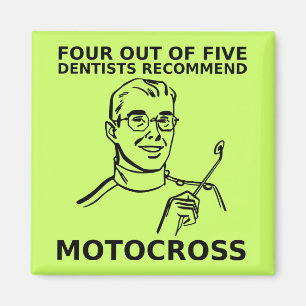 Íman 4 De 5 Ímãs De Moto Motocross De Terra Dentistas
