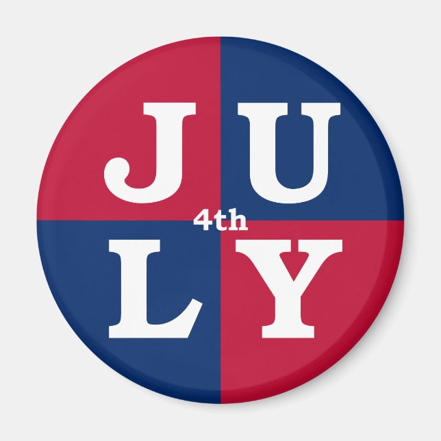 Íman 4 de julho (Frente)
