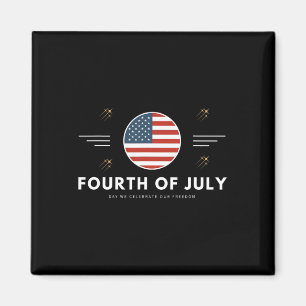 Íman 4 De Julho De Bandeira Americana
