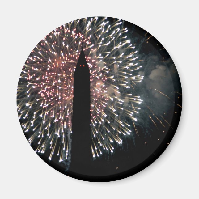 Íman 4 de julho Fireworks Washington Monument (Frente)