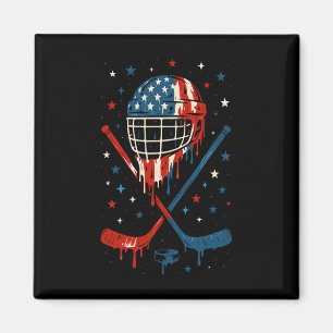 Íman 4 De Julho Hockey Sorvete Gping Helmet Adesivos Nó