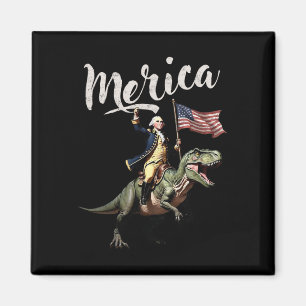 Íman 4 De Julho Merica George Washington Dirigindo Um D