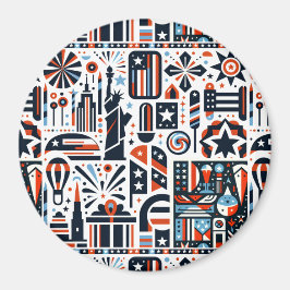 Íman 4 de julho Padrão Genérico