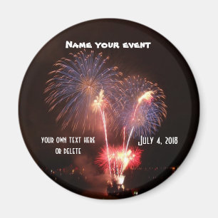 Íman 4 de julho partido dos fogos-de-artifício