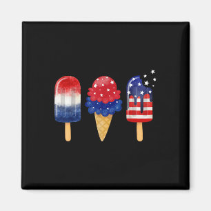 Íman 4 De Julho Popsicle American Flag Sumo Patriótico