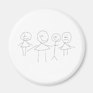 Íman 4 figuras de palitos